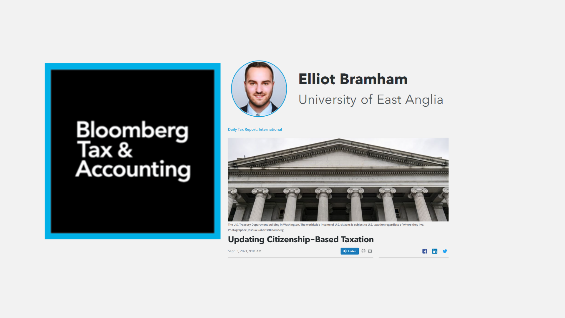 Elliot Bramham Bloomberg Tax and Accounting Article